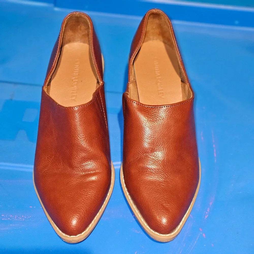 Cynthia Rowley Womens Brown Eddie‎ Low-cut Faux Leather Booties 9